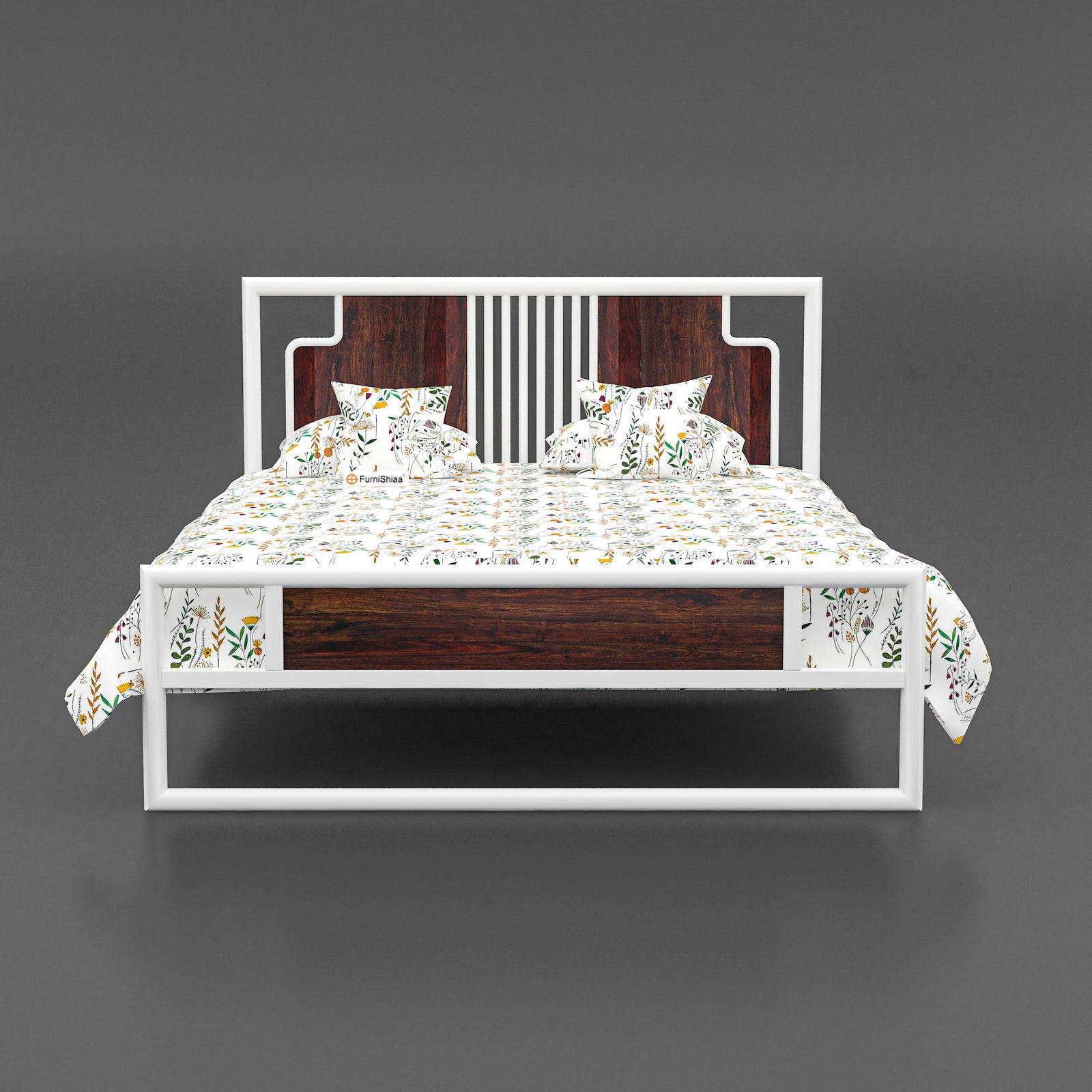 MetalCraft Beautiful Modern Design Iron Bed - Furnishiaa -  -